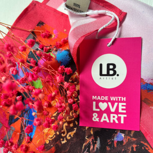 Foulard "Songe Fuschia" – Image 3