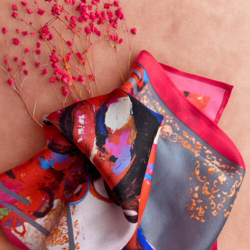Foulard "Songe Fuschia"